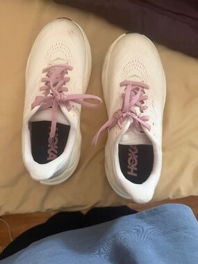 Hoka leather sneakers